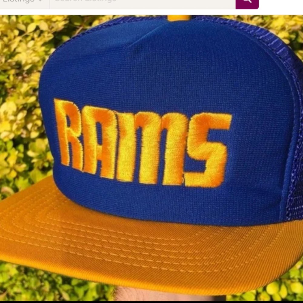 Vintage 90s Los Angeles Rams Mesh Snapback